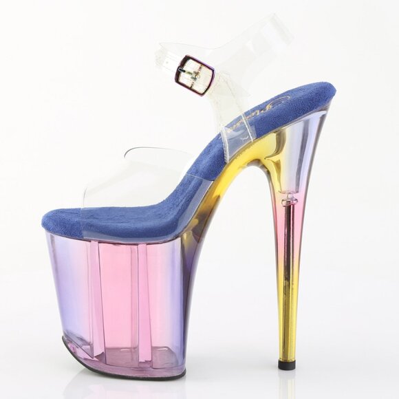 Holographic Platform Stiletto High Heel Shoes - Picture 1 of 5